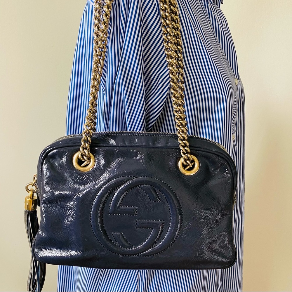 Gucci Soho Disco Double Chain Shoulder Bag